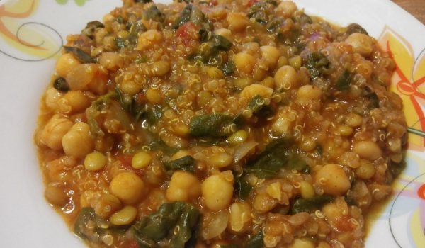 Яхния с нахут, леща и киноа