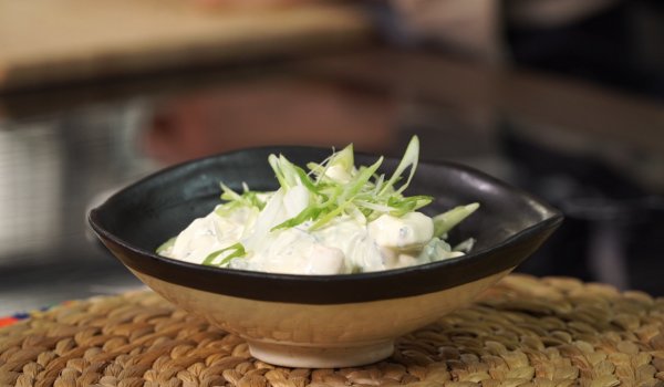 Яйчена салата с домашна майонеза