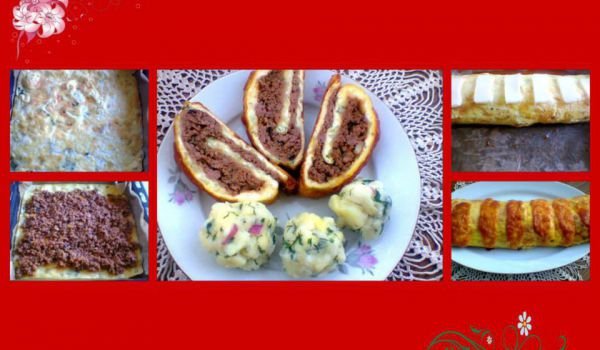 Яйчено руло с кайма и кашкавал