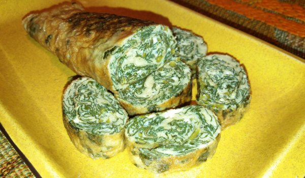 Яйчено руло с лопуш