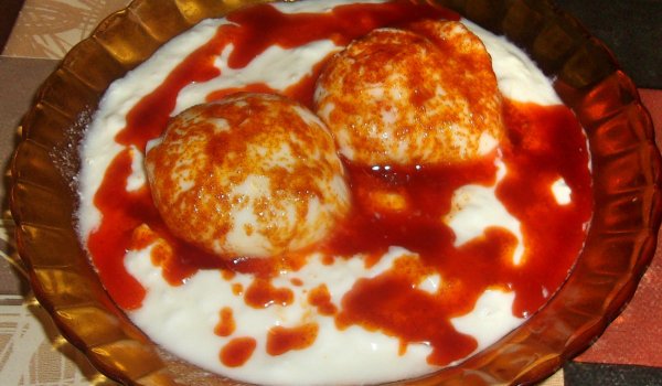 Яйца по панагюрски в микровълнова