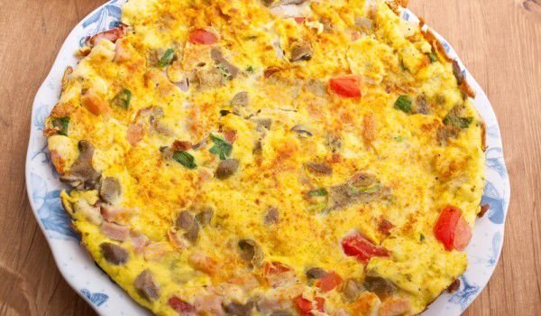 Яйца с дреболии и хляб