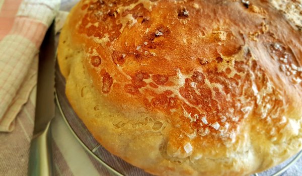 Италиански хляб без месене