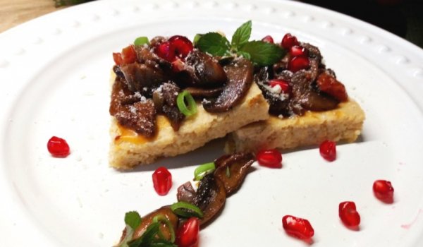 Качамак с гъби манатарки