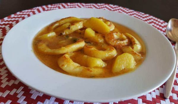 Калмари с картофи