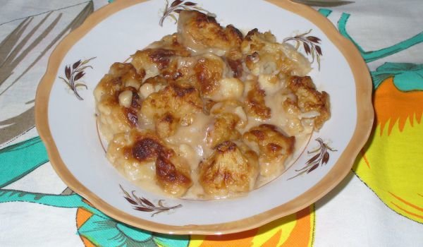 Карфиол на фурна с препечено брашно