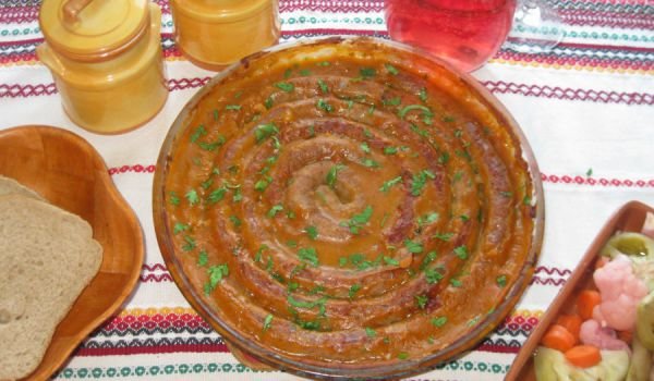 Карначе върху боб на фурна