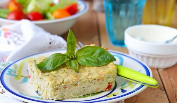 Картофен флан с шунка и моцарела