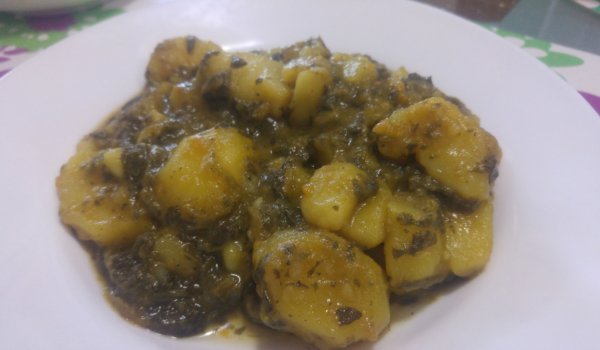 Картофена яхния с лапад