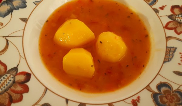 Картофена яхния в тенджера под налягане