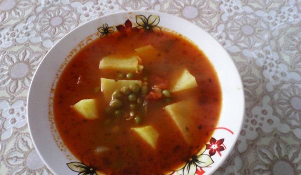 Картофена манджа с грах