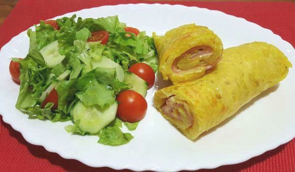 Картофени рулца с шунка