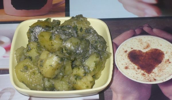 Картофи с коприва и праз
