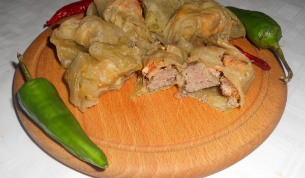 Касапски сарми със свинско на фурна