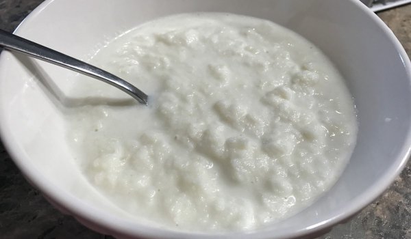Каша от хикама и кокос