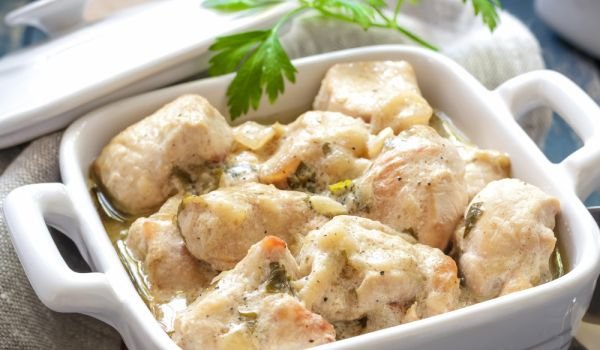 Каша от пиле с извара