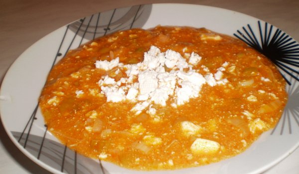 Каша с праз и сирене