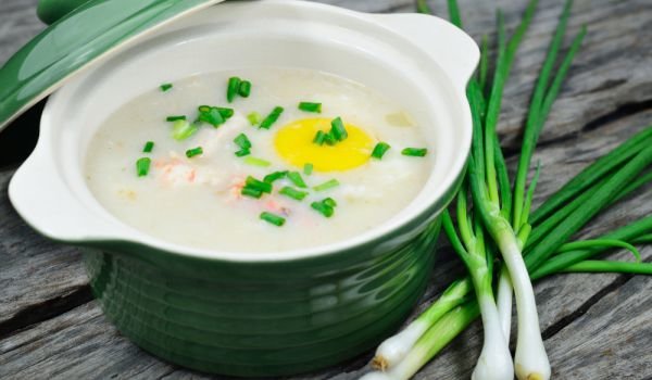 Каша със зелен лук