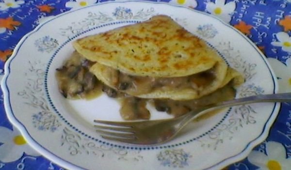 Катми с плънка от гъби и лук