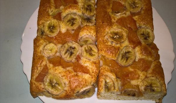 Кекс с 1 яйце и банани