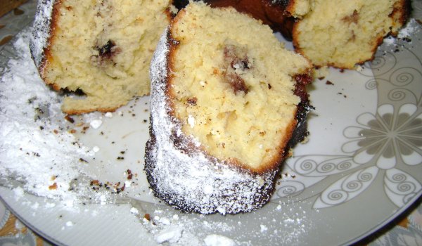 Кекс с боровинки и шоколад
