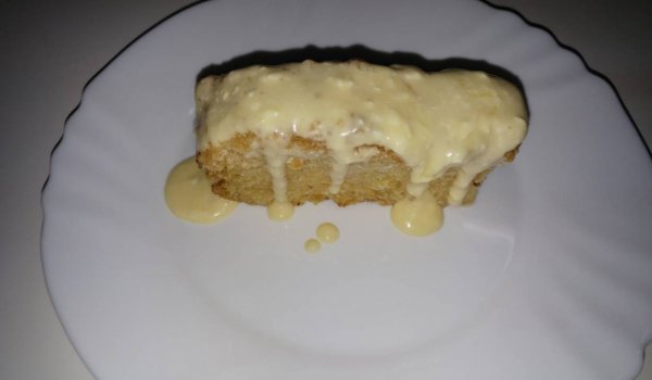 Кекс с яйчен крем