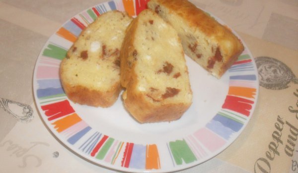 Кекс с майонеза, сирене и сушени мариновани домати