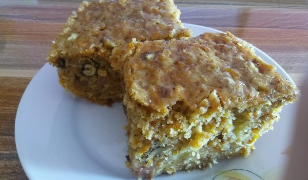 Кекс с моркови и ананас