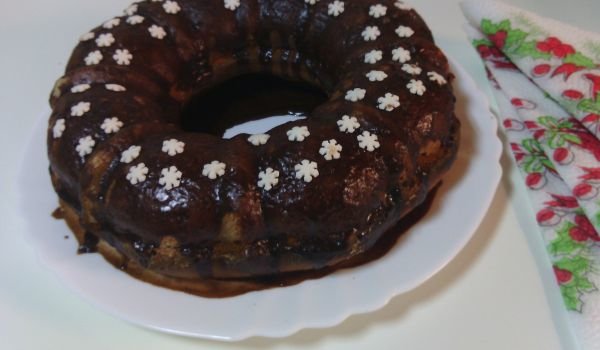 Кекс със заливка и аромат на кафе