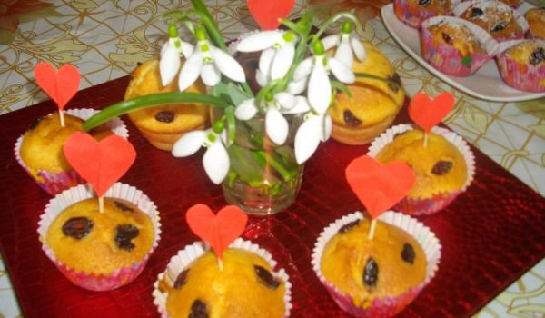 Кексчета с боровинки за празника на любовта