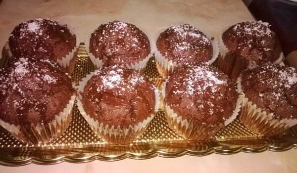 Кексчета с какао и кокос