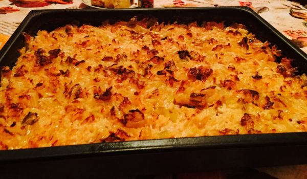 Кисело зеле с ориз и кайма
