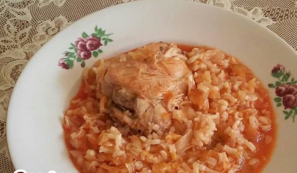 Кисело зеле с пиле и ориз