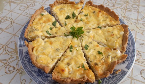 Киш със Сирене и Зеленчуци