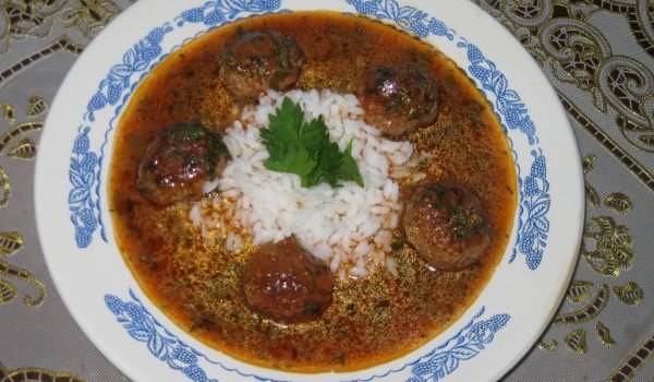 Кюфтенца кебап с бял ориз