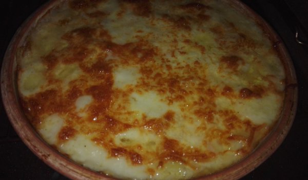 Кюфтенца с картофки, Бешамел и кашкавал