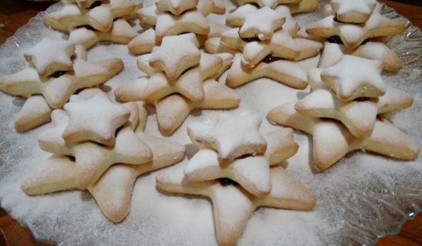 Коледни курабиени елхички