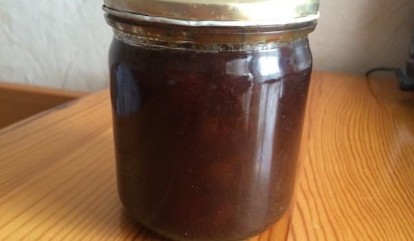 Конфитюр от сини сливи с оцет и вода