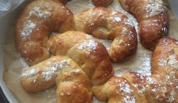 Козуначени кифли с брашно от спелта