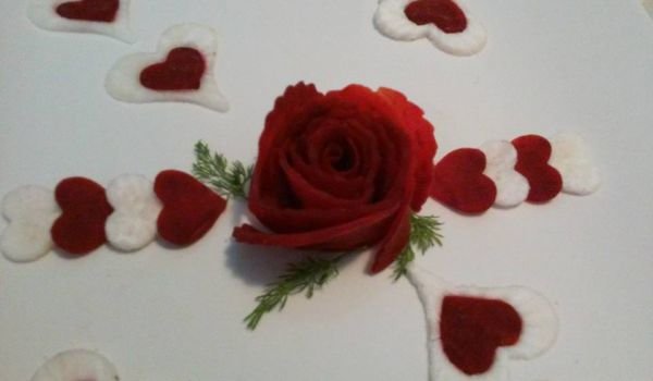 Красиво оформени зеленчуци