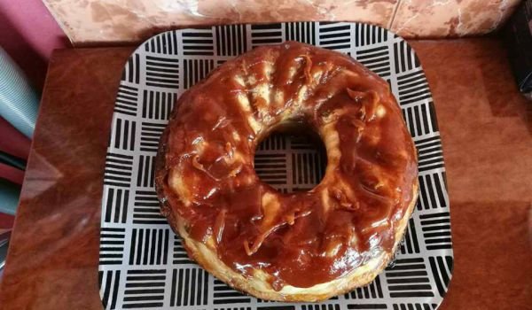 Крем с кроасани и карамелена заливка
