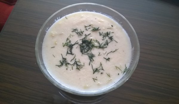 Крем супа с тиквички и грис