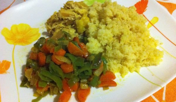 Кускус с пиле и зеленчуци