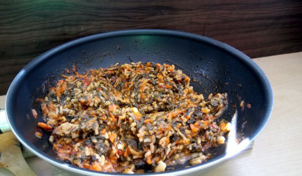 Лапад с ориз и кайма