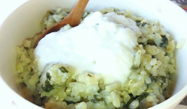 Лапад с ориз и кисело мляко