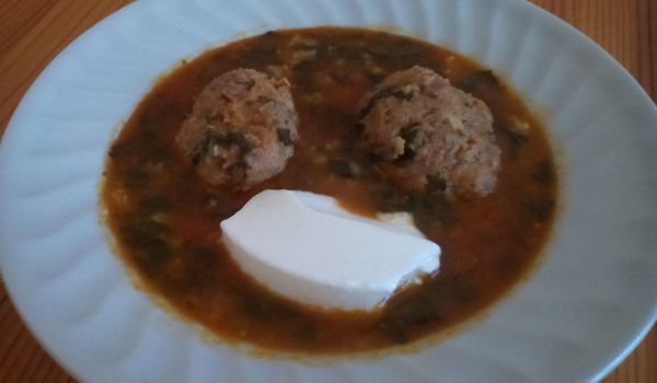Лапад с ориз и кюфтета