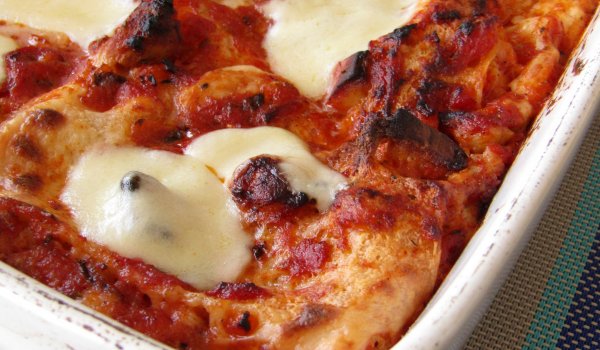 Лазаня с Пиле и Моцарела