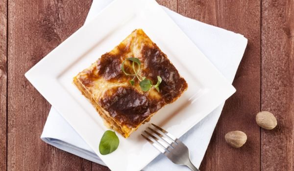 Лазаня с пилешко месо и праз