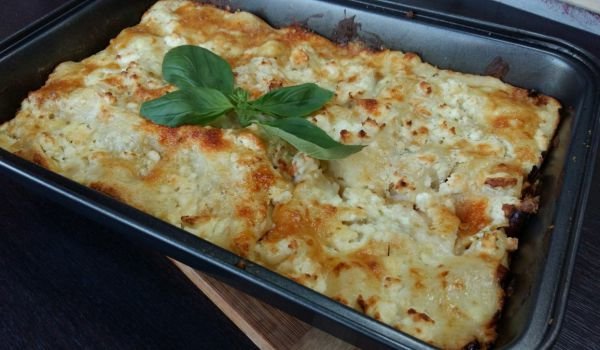 Лазаня със сушени домати и сирене