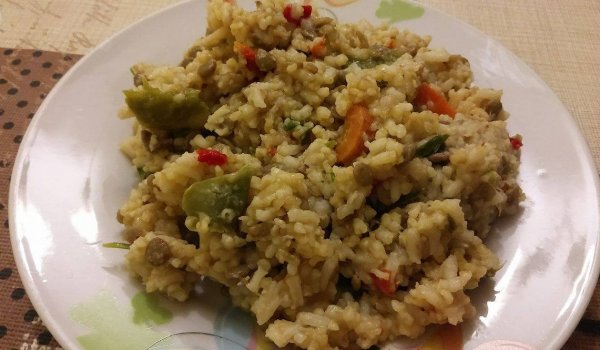 Леща с ориз и булгур